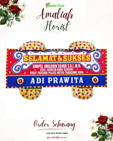 Papan Bunga Ucapan Selamat Adikarso